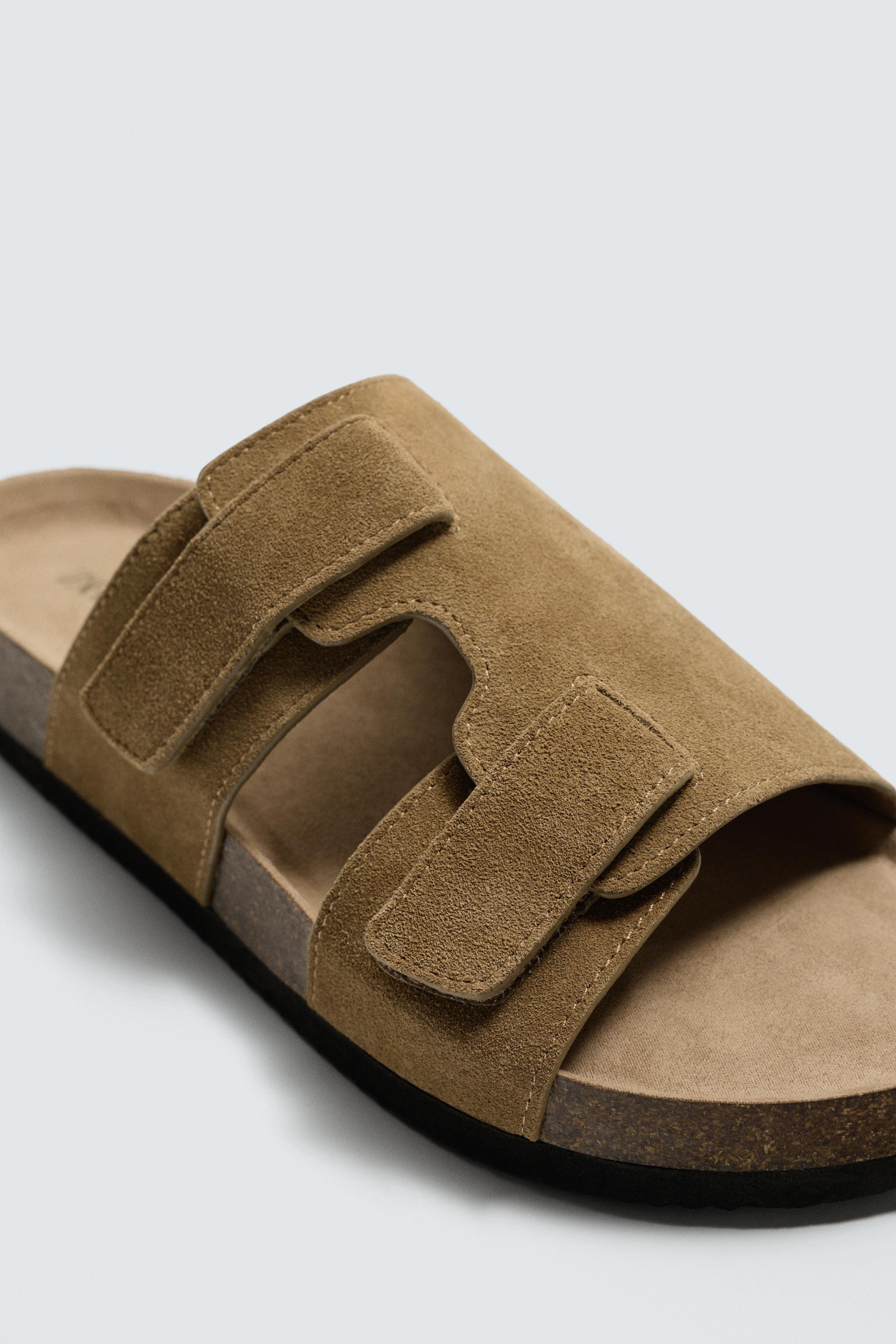 LEATHER STRAP SANDALS